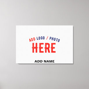 STYLISH MODERN CUSTOMIZABLE WHITE VERIFIED BRANDED CANVAS PRINT