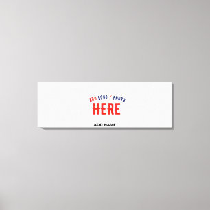 STYLISH MODERN CUSTOMIZABLE WHITE VERIFIED BRANDED CANVAS PRINT