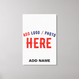 STYLISH MODERN CUSTOMIZABLE WHITE VERIFIED BRANDED CANVAS PRINT