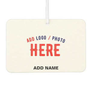 STYLISH MODERN CUSTOMIZABLE WHITE VERIFIED BRANDED CAR AIR FRESHENER