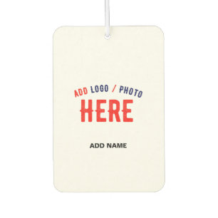 STYLISH MODERN CUSTOMIZABLE WHITE VERIFIED BRANDED CAR AIR FRESHENER