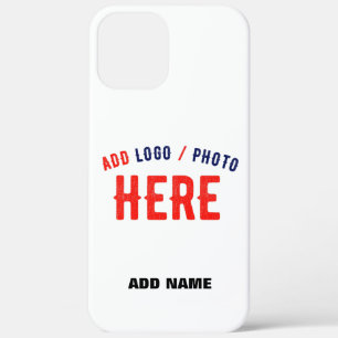 STYLISH MODERN CUSTOMIZABLE WHITE VERIFIED BRANDED iPhone 12 PRO MAX CASE