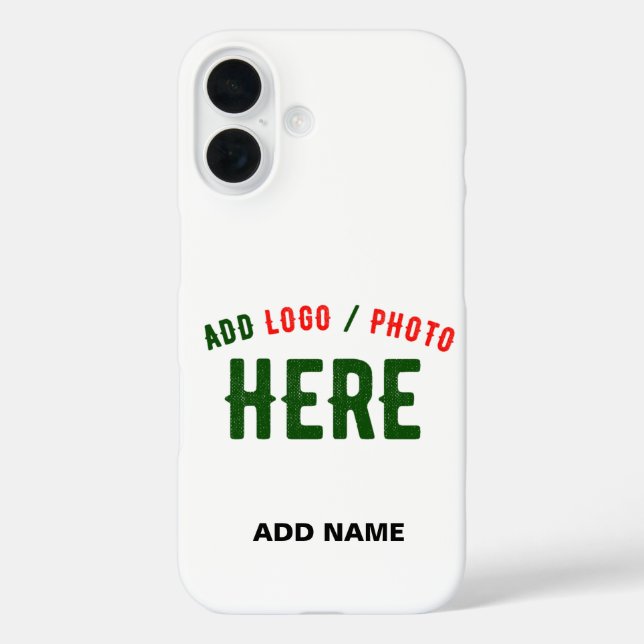 STYLISH MODERN CUSTOMIZABLE WHITE VERIFIED BRANDED Case-Mate iPhone CASE (Back)