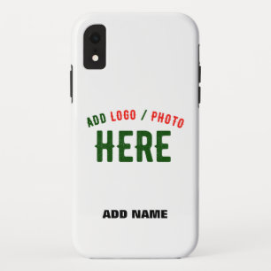 STYLISH MODERN CUSTOMIZABLE WHITE VERIFIED BRANDED iPhone XR CASE