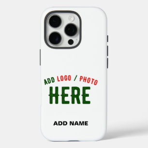 STYLISH MODERN CUSTOMIZABLE WHITE VERIFIED BRANDED iPhone 16 PRO CASE