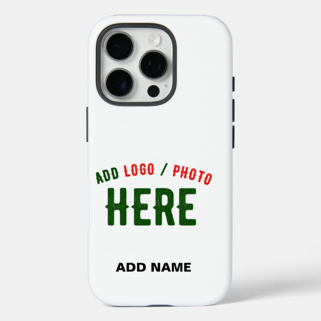 STYLISH MODERN CUSTOMIZABLE WHITE VERIFIED BRANDED Case-Mate iPhone CASE (Back)