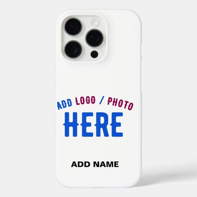 STYLISH MODERN CUSTOMIZABLE WHITE VERIFIED BRANDED Case-Mate iPhone CASE (Back)