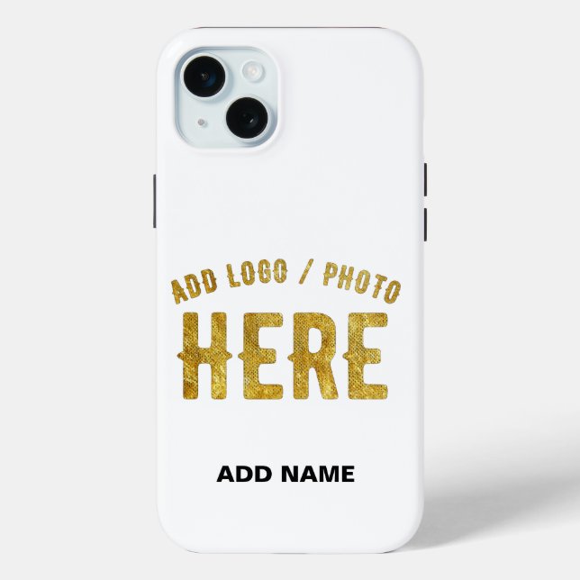 STYLISH MODERN CUSTOMIZABLE WHITE VERIFIED BRANDED Case-Mate iPhone CASE (Back)