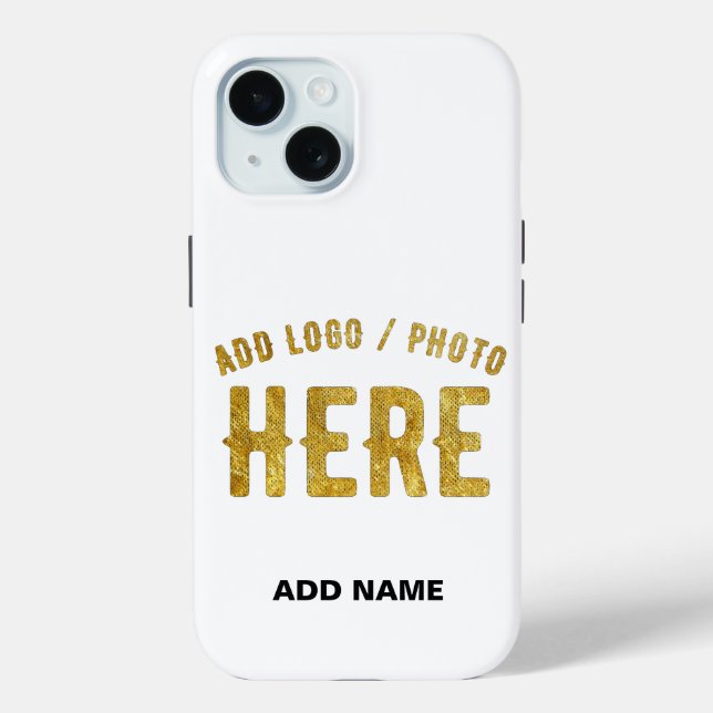 STYLISH MODERN CUSTOMIZABLE WHITE VERIFIED BRANDED Case-Mate iPhone CASE (Back)