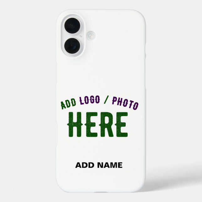 STYLISH MODERN CUSTOMIZABLE WHITE VERIFIED BRANDED Case-Mate iPhone CASE (Back)