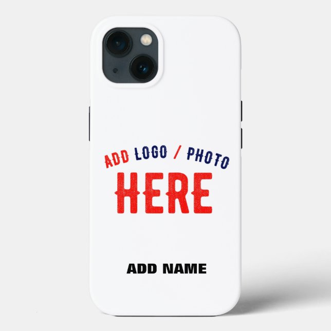 STYLISH MODERN CUSTOMIZABLE WHITE VERIFIED BRANDED Case-Mate iPhone CASE (Back)