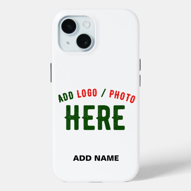 STYLISH MODERN CUSTOMIZABLE WHITE VERIFIED BRANDED Case-Mate iPhone CASE (Back)