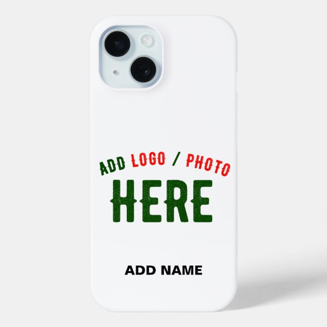 STYLISH MODERN CUSTOMIZABLE WHITE VERIFIED BRANDED Case-Mate iPhone CASE (Back)