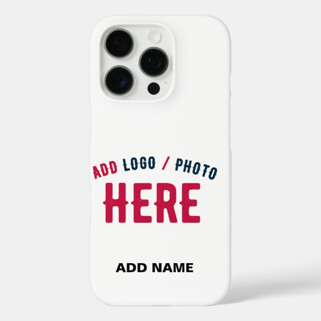 STYLISH MODERN CUSTOMIZABLE WHITE VERIFIED BRANDED Case-Mate iPhone CASE (Back)
