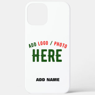 STYLISH MODERN CUSTOMIZABLE WHITE VERIFIED BRANDED iPhone 12 PRO MAX CASE