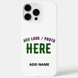 STYLISH MODERN CUSTOMIZABLE WHITE VERIFIED BRANDED iPhone 16 PRO MAX CASE