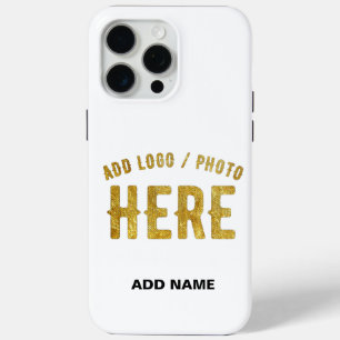 STYLISH MODERN CUSTOMIZABLE WHITE VERIFIED BRANDED iPhone 15 PRO MAX CASE