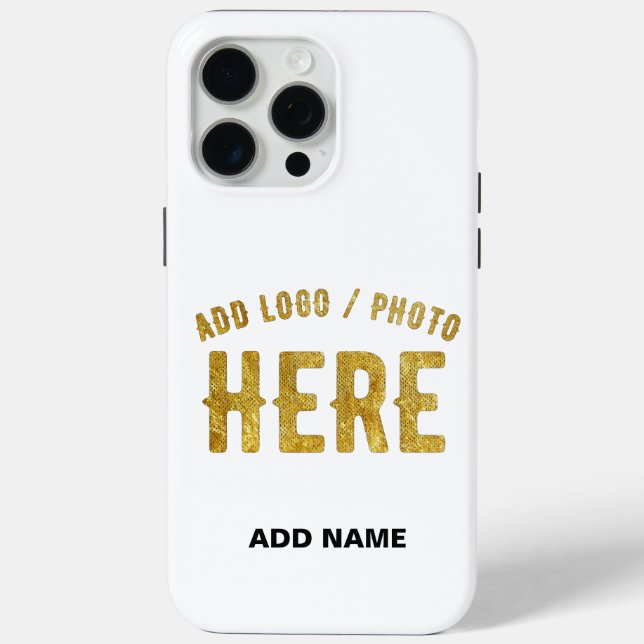 STYLISH MODERN CUSTOMIZABLE WHITE VERIFIED BRANDED Case-Mate iPhone CASE (Back)