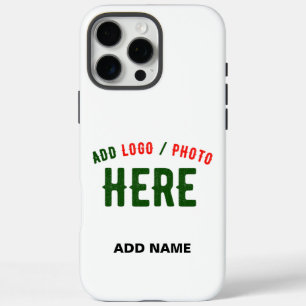 STYLISH MODERN CUSTOMIZABLE WHITE VERIFIED BRANDED iPhone 16 PRO MAX CASE