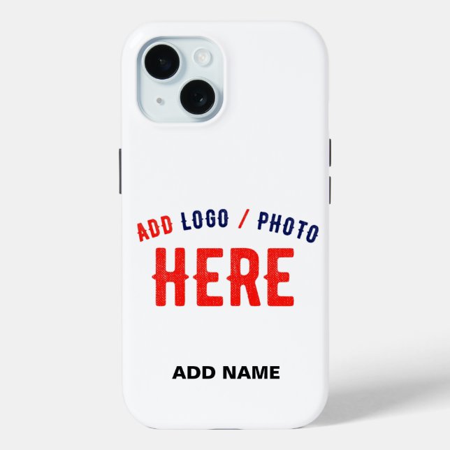 STYLISH MODERN CUSTOMIZABLE WHITE VERIFIED BRANDED Case-Mate iPhone CASE (Back)