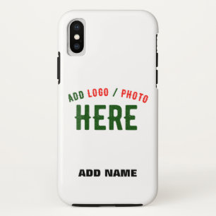 STYLISH MODERN CUSTOMIZABLE WHITE VERIFIED BRANDED iPhone X CASE