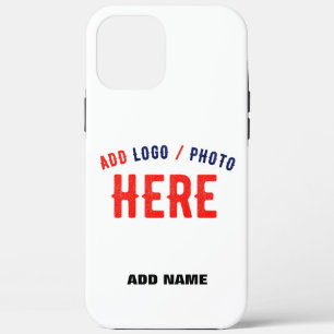 STYLISH MODERN CUSTOMIZABLE WHITE VERIFIED BRANDED iPhone 12 PRO MAX CASE