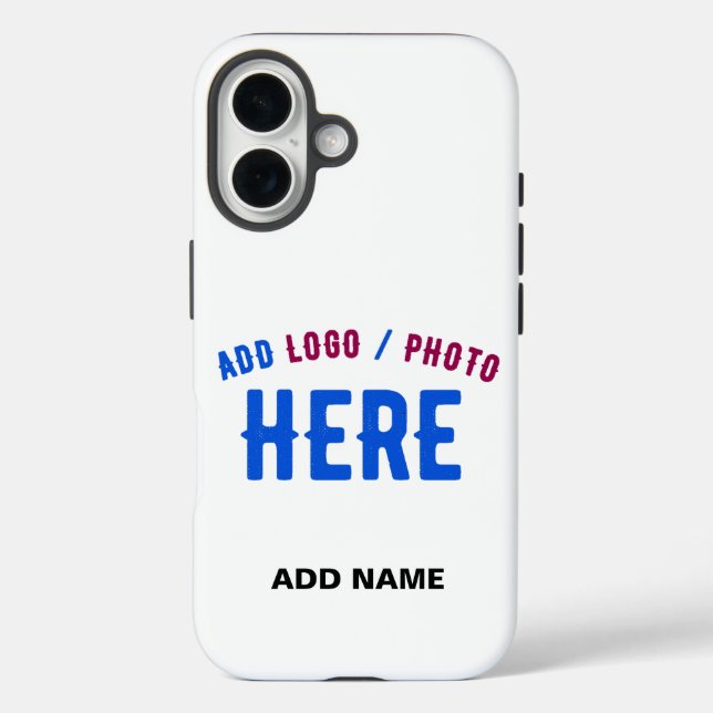 STYLISH MODERN CUSTOMIZABLE WHITE VERIFIED BRANDED Case-Mate iPhone CASE (Back)