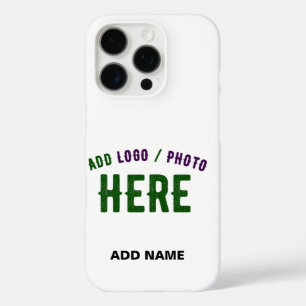 STYLISH MODERN CUSTOMIZABLE WHITE VERIFIED BRANDED iPhone 16 PRO CASE