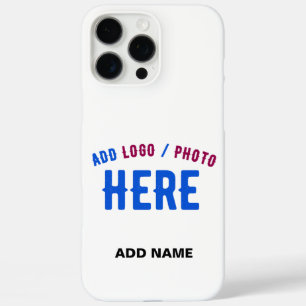 STYLISH MODERN CUSTOMIZABLE WHITE VERIFIED BRANDED iPhone 16 PRO MAX CASE