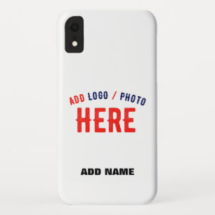 STYLISH MODERN CUSTOMIZABLE WHITE VERIFIED BRANDED iPhone XR CASE
