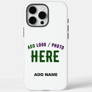 STYLISH MODERN CUSTOMIZABLE WHITE VERIFIED BRANDED iPhone 16 PRO MAX CASE