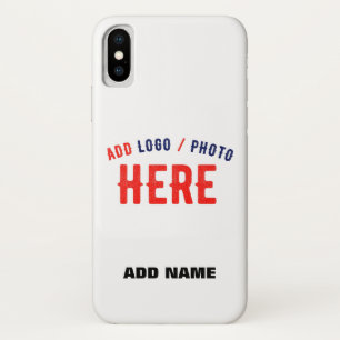STYLISH MODERN CUSTOMIZABLE WHITE VERIFIED BRANDED iPhone X CASE