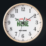STYLISH MODERN CUSTOMIZABLE WHITE VERIFIED BRANDED CLOCK<br><div class="desc">THIS IS A DESIGN FITTING FOR EVERYONE.YOU CAN CHANGE, RESIZE OR ADD LOGO, PHOTO, TEXT AND COLOURS THE WAY YOU LIKE.THANK YOU.</div>