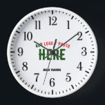 STYLISH MODERN CUSTOMIZABLE WHITE VERIFIED BRANDED CLOCK<br><div class="desc">THIS IS A DESIGN FITTING FOR EVERYONE.YOU CAN CHANGE, RESIZE OR ADD LOGO, PHOTO, TEXT AND COLOURS THE WAY YOU LIKE.THANK YOU.</div>