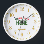 STYLISH MODERN CUSTOMIZABLE WHITE VERIFIED BRANDED CLOCK<br><div class="desc">THIS IS A DESIGN FITTING FOR EVERYONE.YOU CAN CHANGE, RESIZE OR ADD LOGO, PHOTO, TEXT AND COLOURS THE WAY YOU LIKE.THANK YOU.</div>