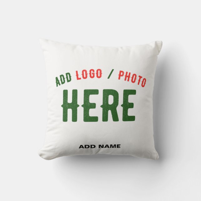 STYLISH MODERN CUSTOMIZABLE WHITE VERIFIED BRANDED CUSHION (Front)