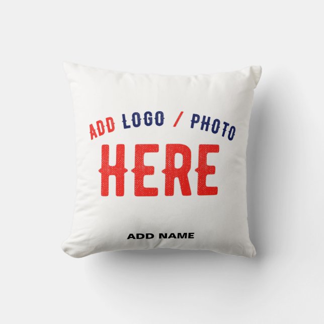 STYLISH MODERN CUSTOMIZABLE WHITE VERIFIED BRANDED CUSHION (Front)