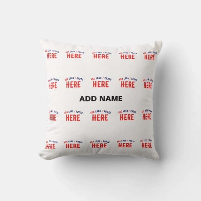 STYLISH MODERN CUSTOMIZABLE WHITE VERIFIED BRANDED CUSHION (Front)