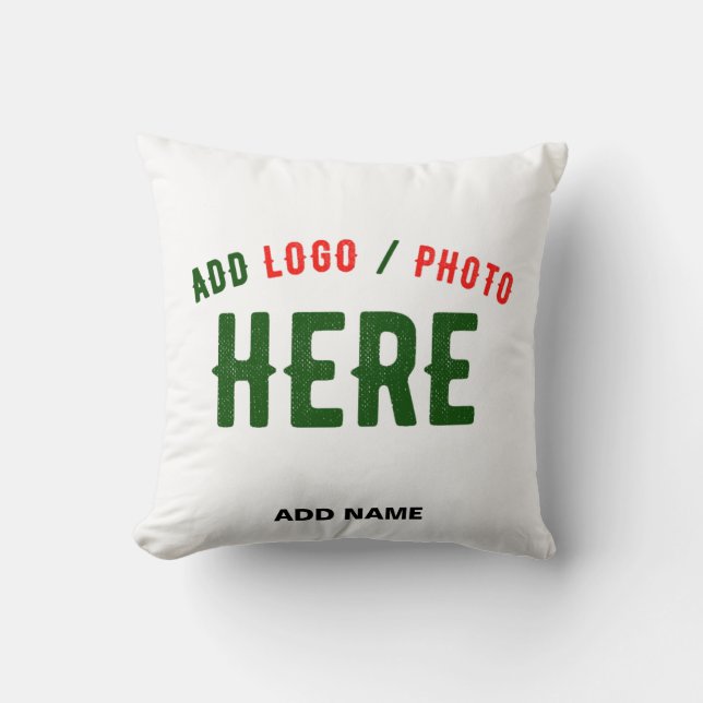 STYLISH MODERN CUSTOMIZABLE WHITE VERIFIED BRANDED CUSHION (Front)