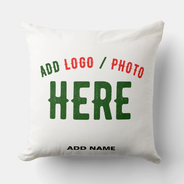 STYLISH MODERN CUSTOMIZABLE WHITE VERIFIED BRANDED CUSHION (Front)