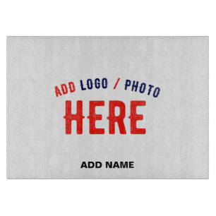 STYLISH MODERN CUSTOMIZABLE WHITE VERIFIED BRANDED CUTTING BOARD