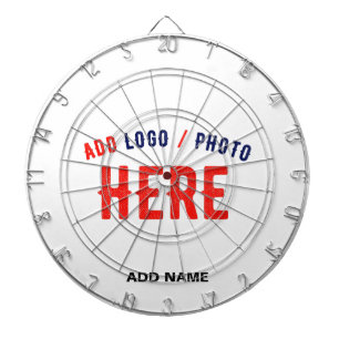 STYLISH MODERN CUSTOMIZABLE WHITE VERIFIED BRANDED DARTBOARD