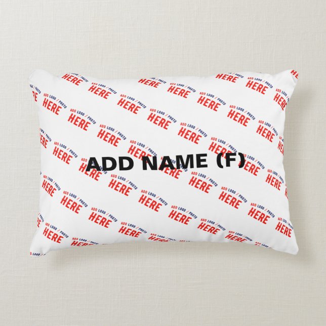 STYLISH MODERN CUSTOMIZABLE WHITE VERIFIED BRANDED DECORATIVE CUSHION (Front)