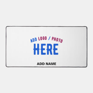 STYLISH MODERN CUSTOMIZABLE WHITE VERIFIED BRANDED DESK MAT