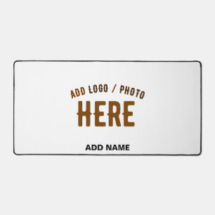STYLISH MODERN CUSTOMIZABLE WHITE VERIFIED BRANDED DESK MAT