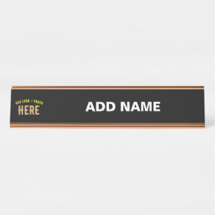 STYLISH MODERN CUSTOMIZABLE WHITE VERIFIED BRANDED DESK NAME PLATE
