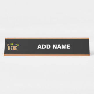 STYLISH MODERN CUSTOMIZABLE WHITE VERIFIED BRANDED DESK NAME PLATE