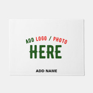 STYLISH MODERN CUSTOMIZABLE WHITE VERIFIED BRANDED DOORMAT