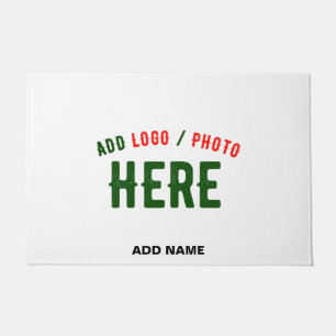 STYLISH MODERN CUSTOMIZABLE WHITE VERIFIED BRANDED DOORMAT