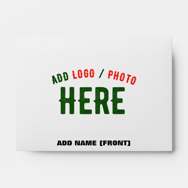 STYLISH MODERN CUSTOMIZABLE WHITE VERIFIED BRANDED ENVELOPE (Front)